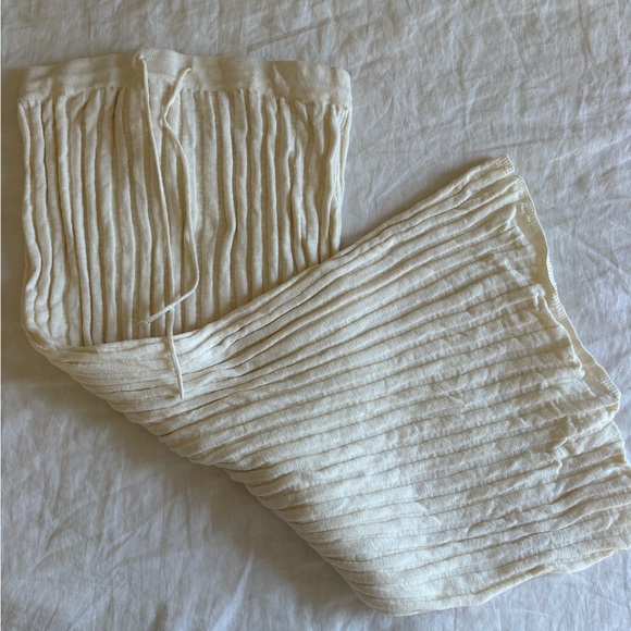 Free People Cream Ribbed Set - Picture 4 of 6